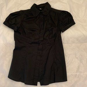 Mossimo Black Button Up Shirt